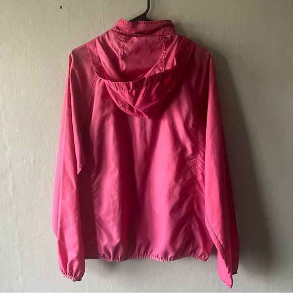 L.L. Bean Pink Lightweight Windbreaker Jacket Size Large - Picture 7 of 9